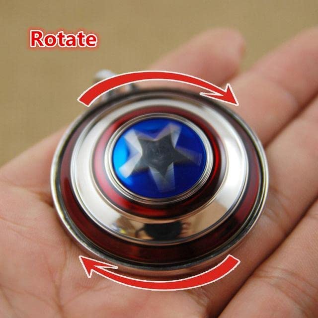 Captian America Sheild Spinner Keychain