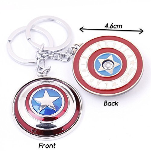 Captian America Sheild Spinner Keychain