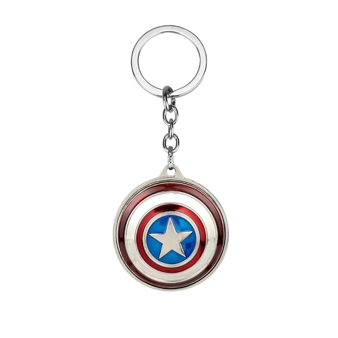 Captian America Sheild Spinner Keychain