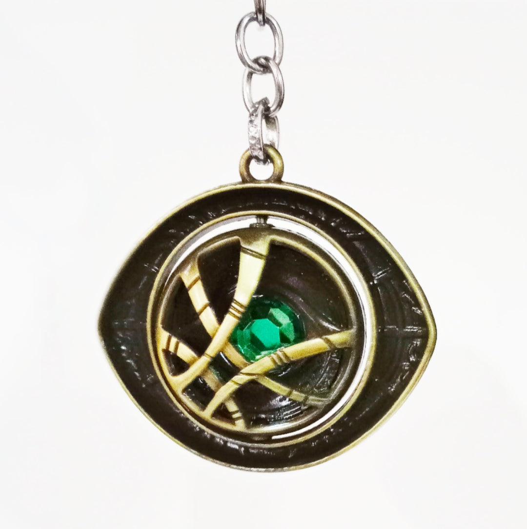 (US Imported) Superhero Keychain Avengers Hammer Spider Hydra Eye Of Agamotto Keychain Spinner Superhero